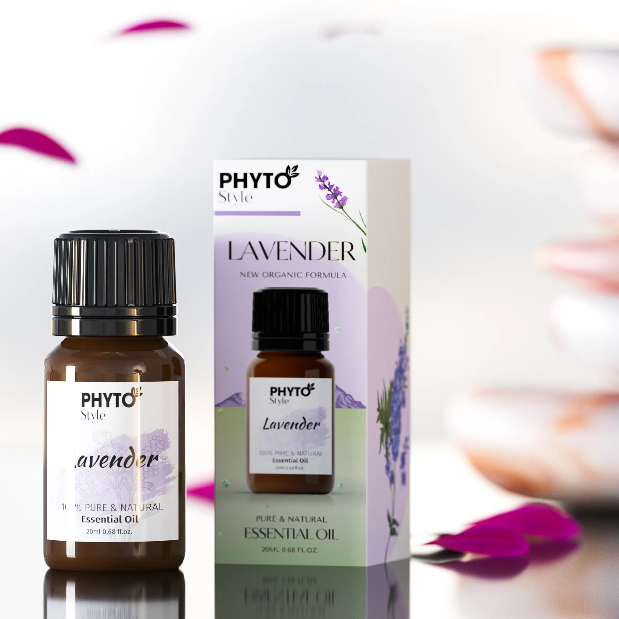 Lifestyle scene with real botanicals