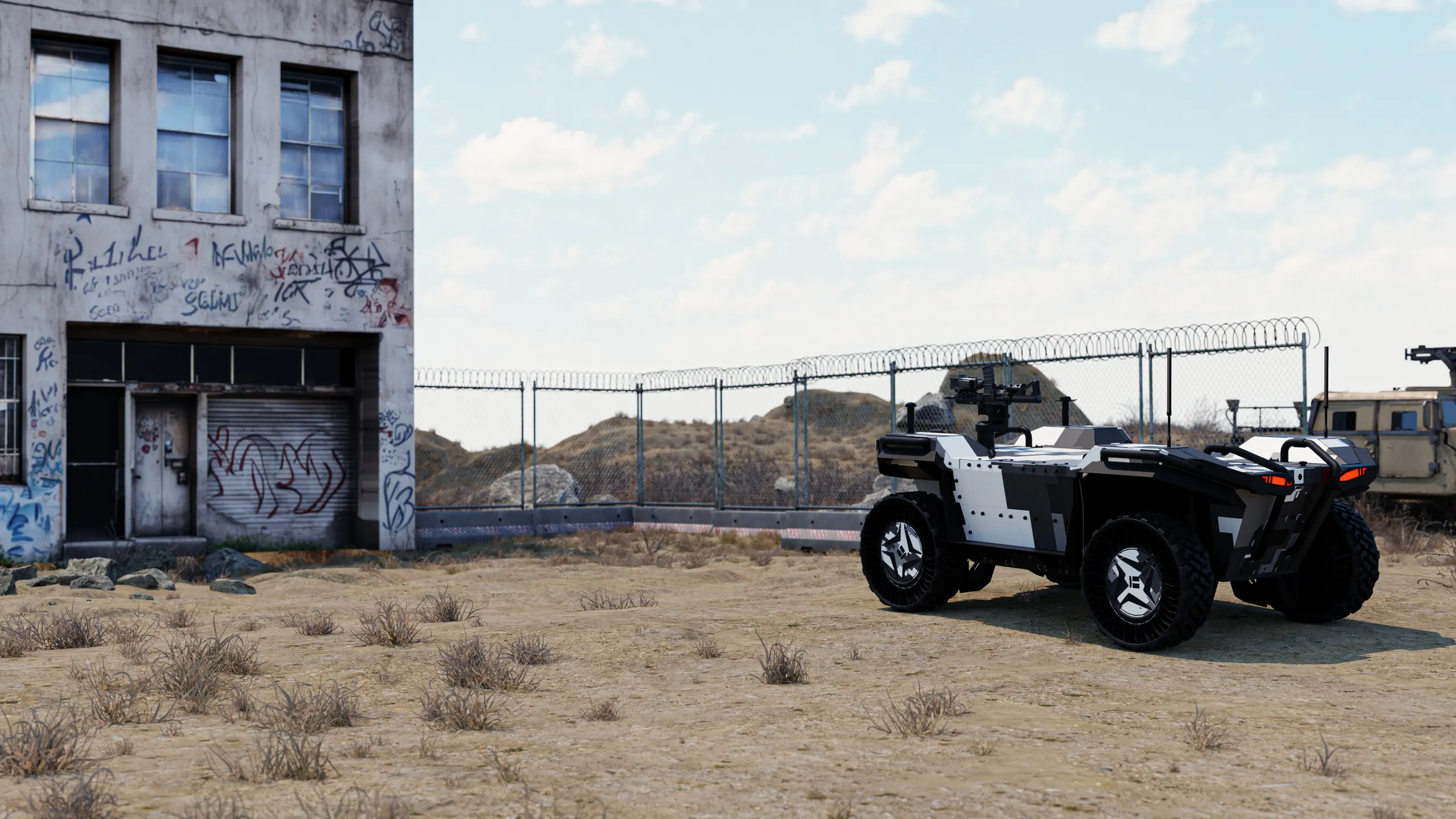 W-UGV I: modular deck, configured
