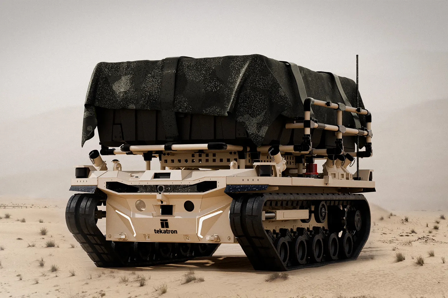 PALEM: load bed under cover, desert