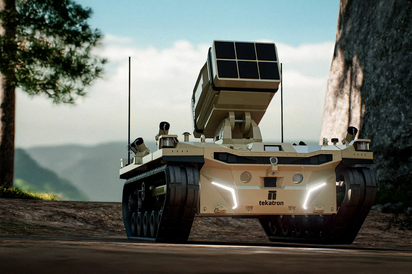 PALEM: elevating cell launcher, mountain road