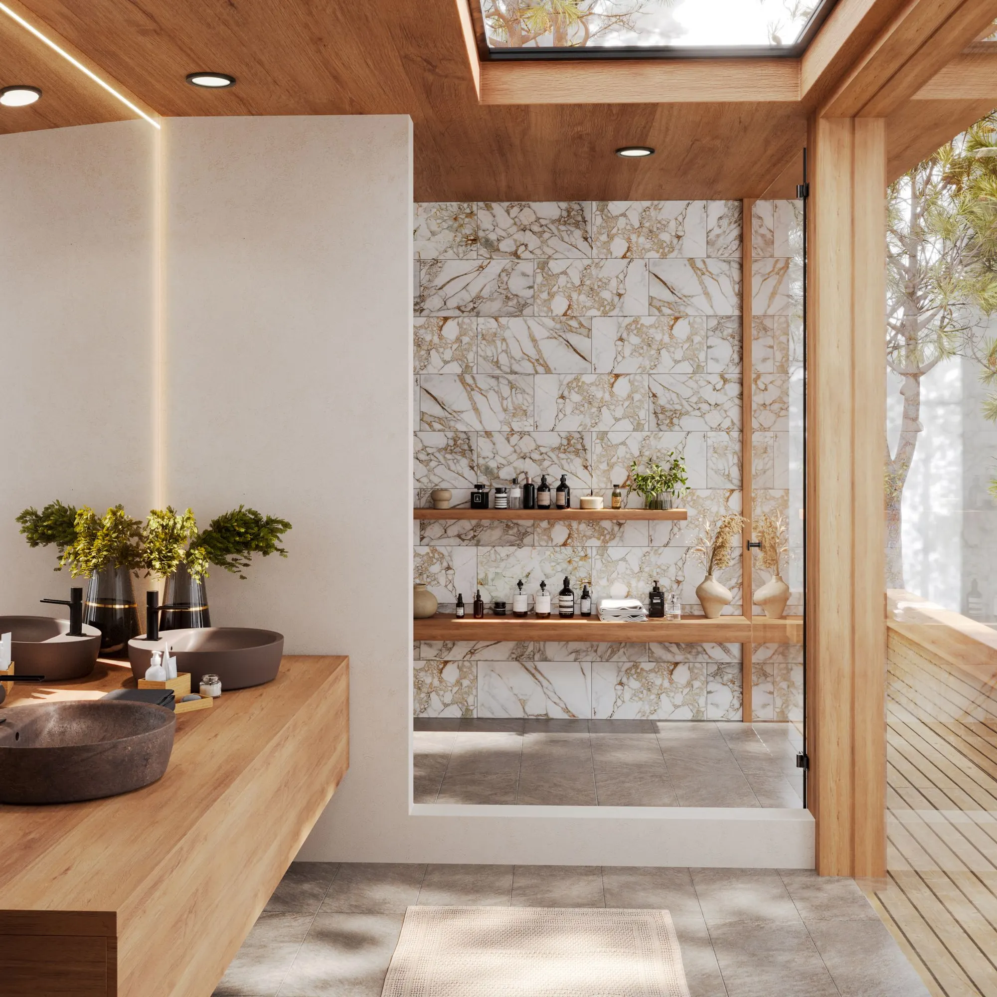 128T1224H Calacatta Verde, bathroom