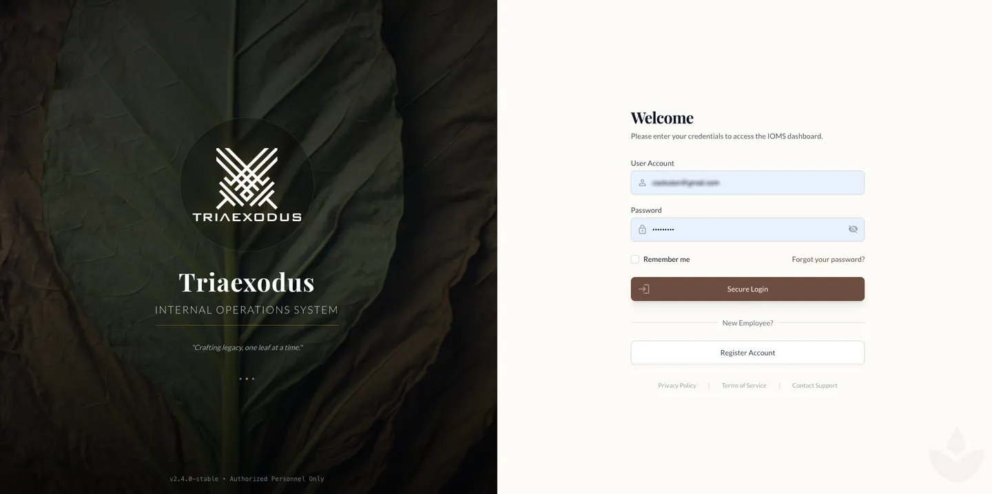 Sign in, one account per employee
